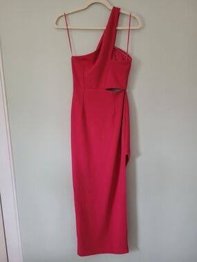One-Shoulder Cocktail Dress in Fuchsia - DO+BE - Size Medium